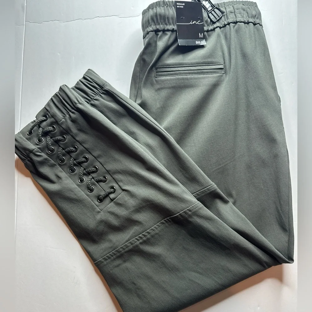 INC International Concepts Olive Jogger Pants - Picture 13 of 13